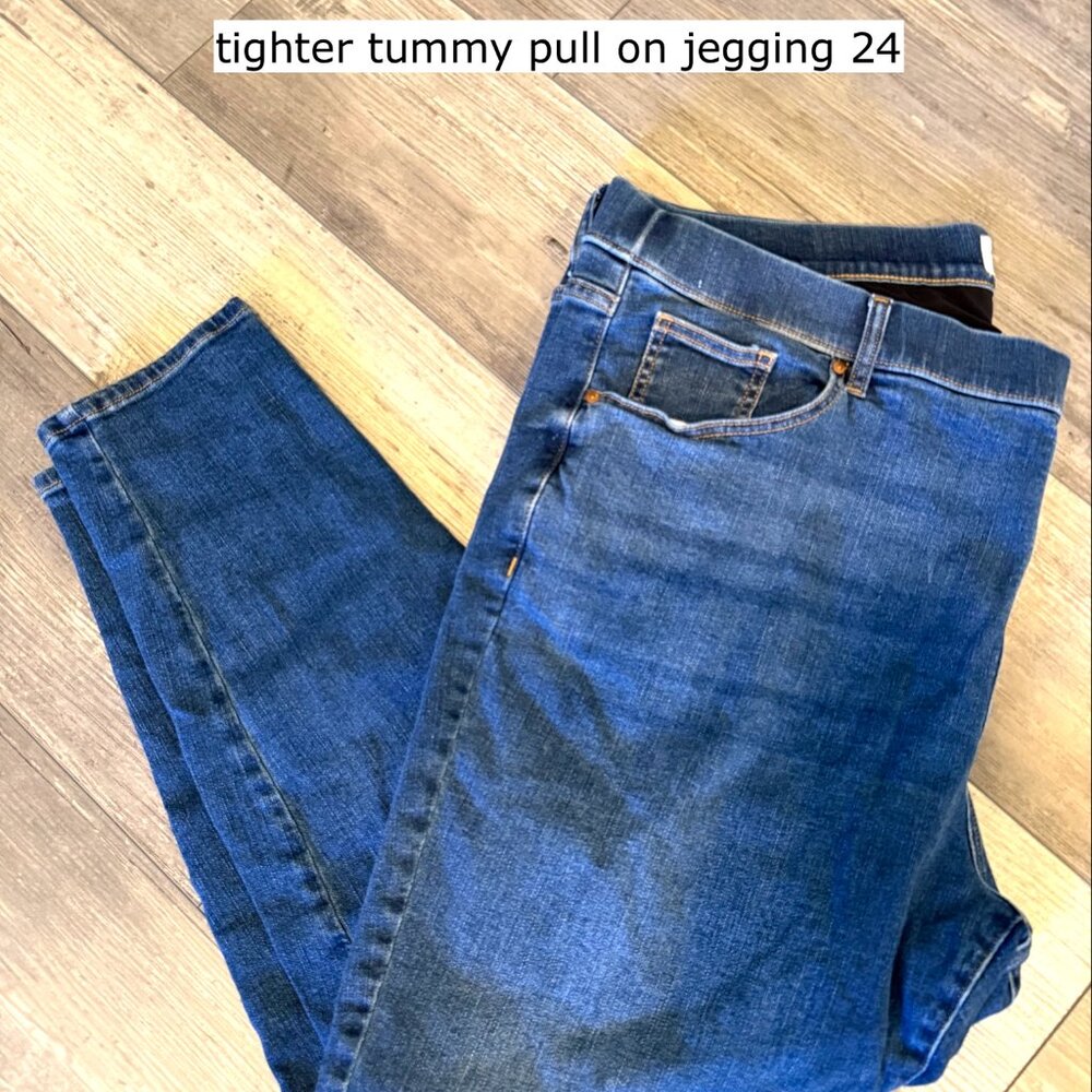 3 pairs  Lane Bryant Skinny Jegging high Rise Tighter Tummy knock out jeans 24